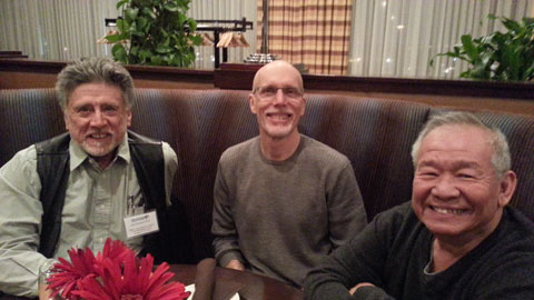 Dick, Mark and Joseph at Dinner